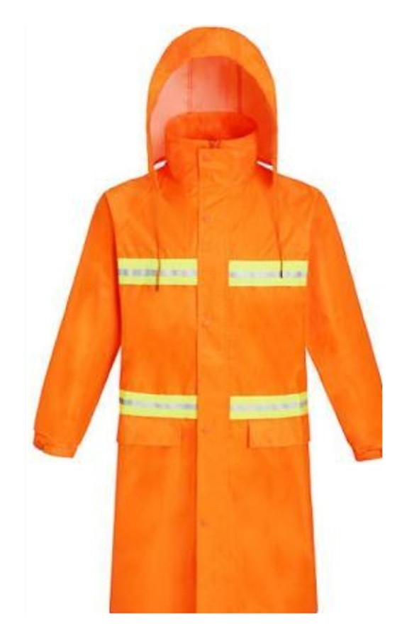 Long Reflective Raincoat — YZR0051