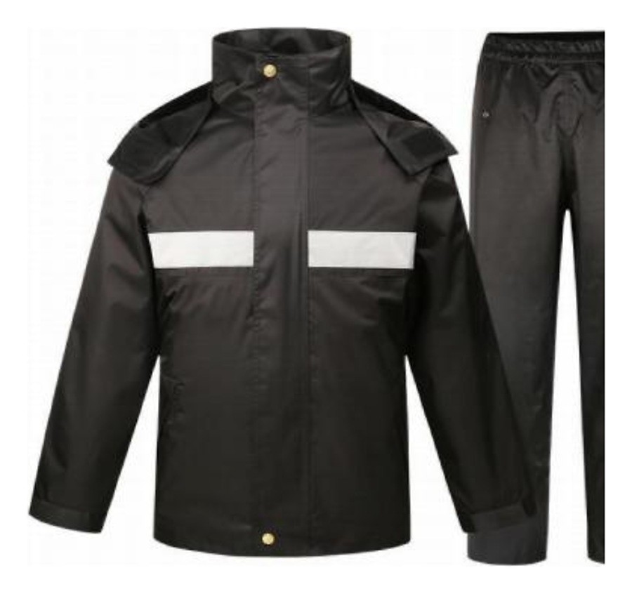 Dark Reflective Rain Suit — YZR0069